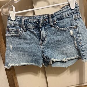 Girls Denim Blue Jean Shorts